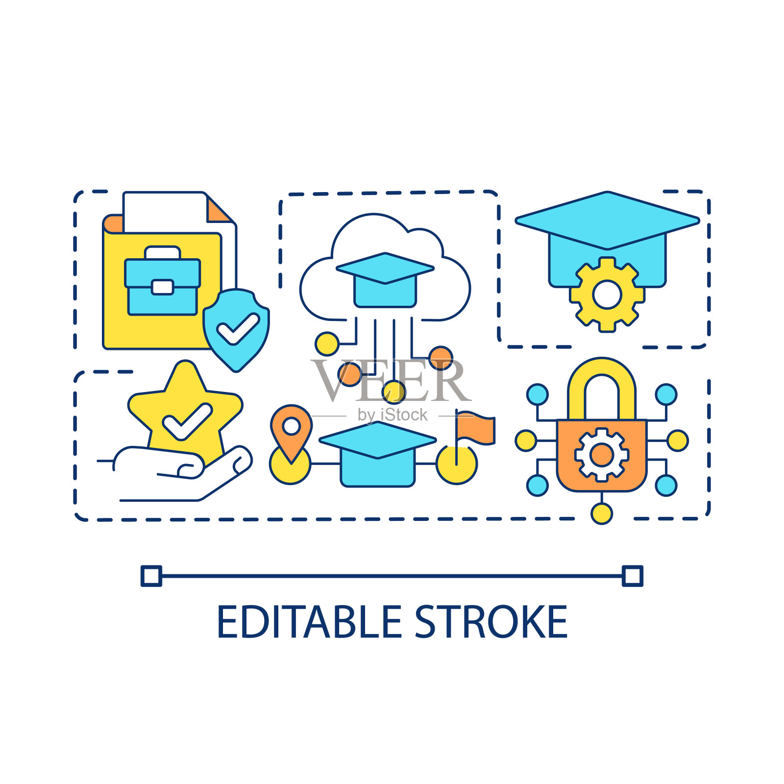 培训员工概念图标图标素材