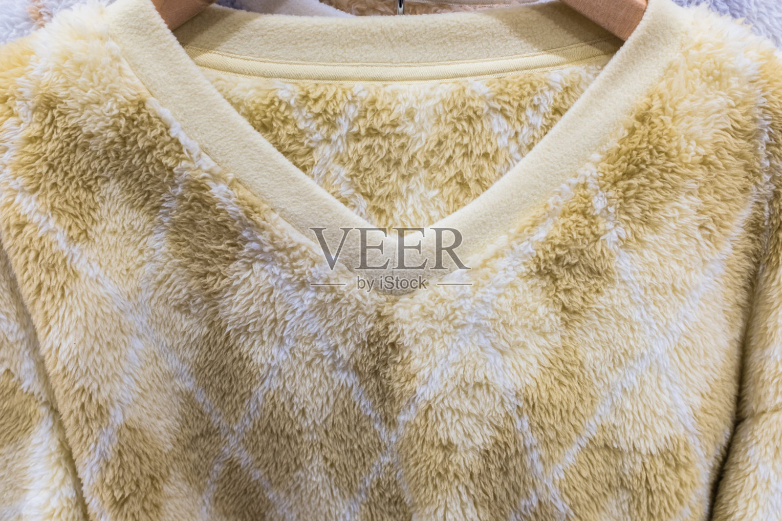 部分特写的法兰绒背心照片摄影图片