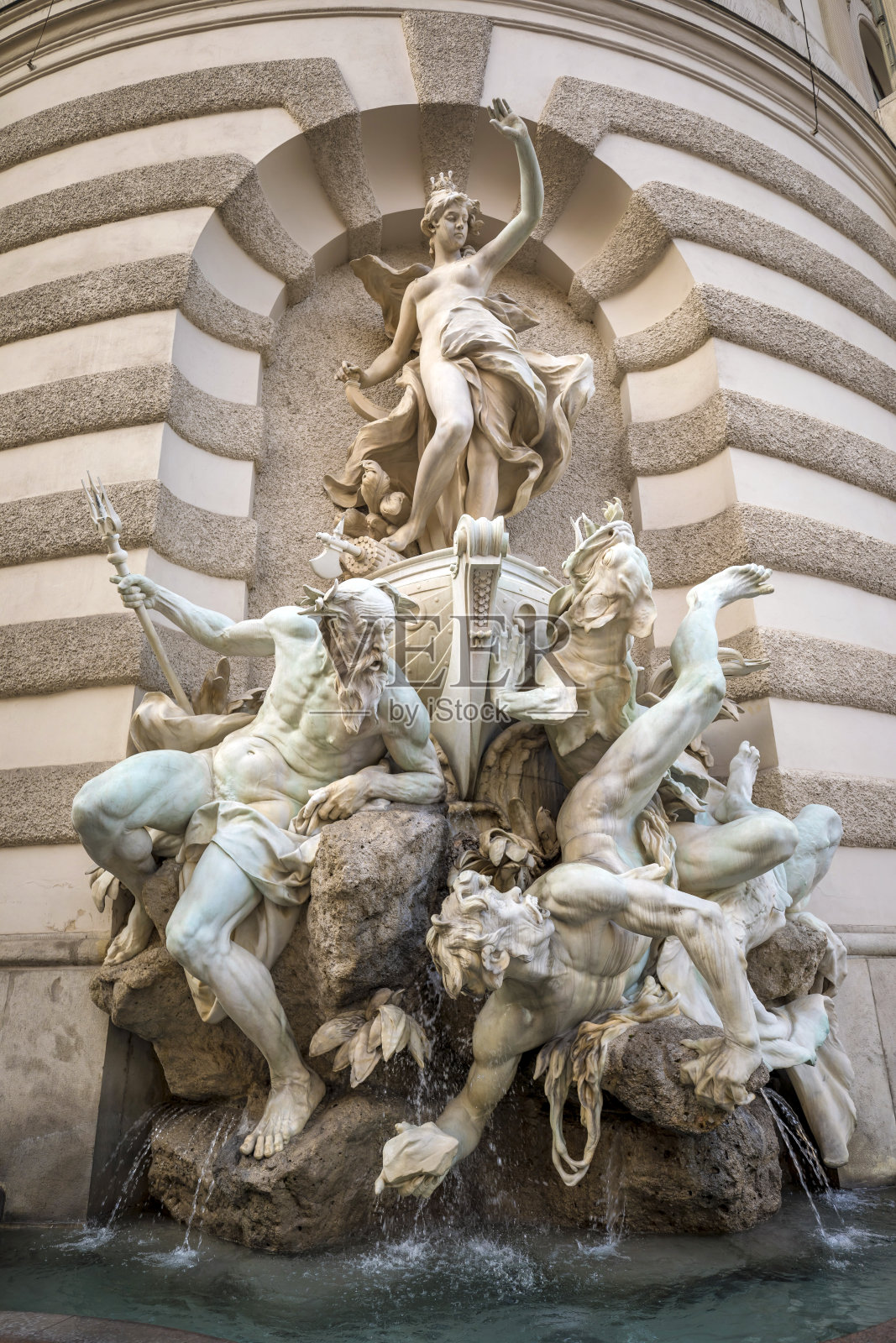 奥地利维也纳的街头雕塑照片摄影图片