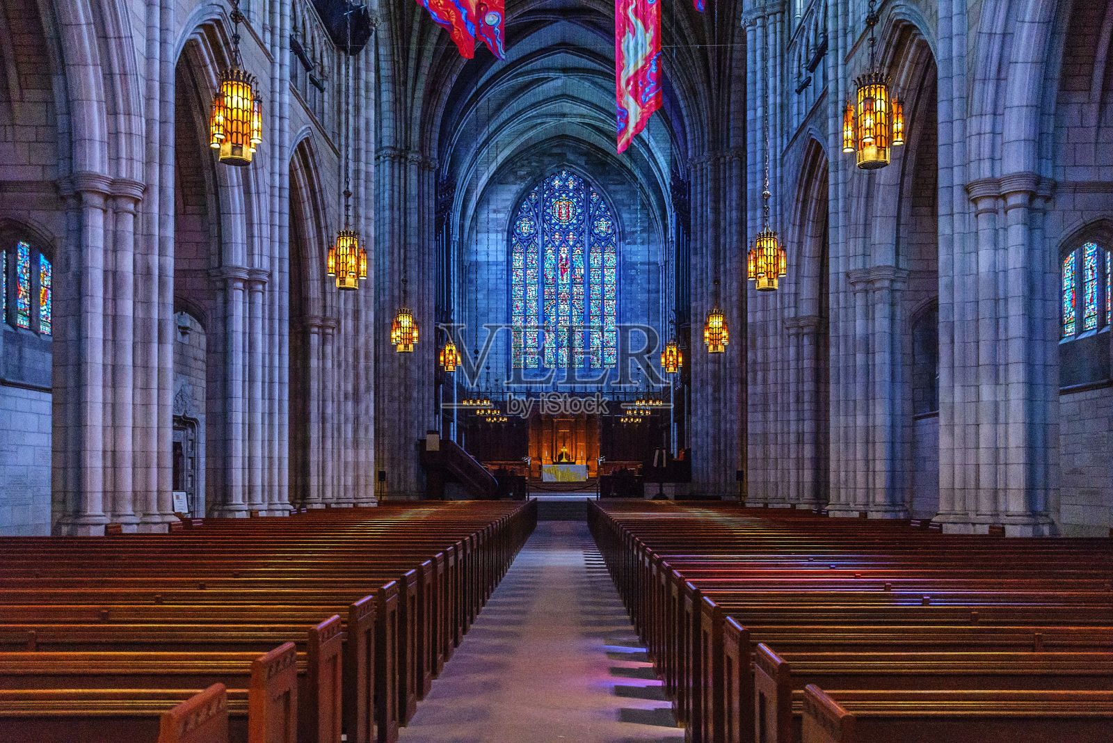 华盛顿国家大教堂内部照片摄影图片