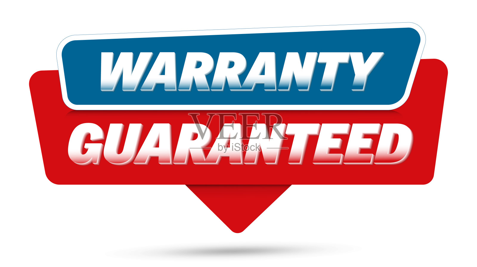 保修保证标志横幅插画图片素材