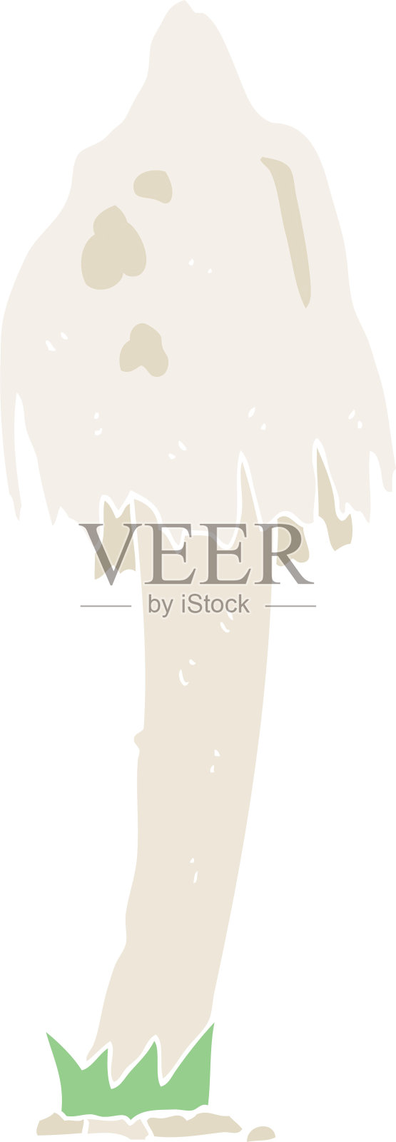 蘑菇的平面彩色插图插画图片素材