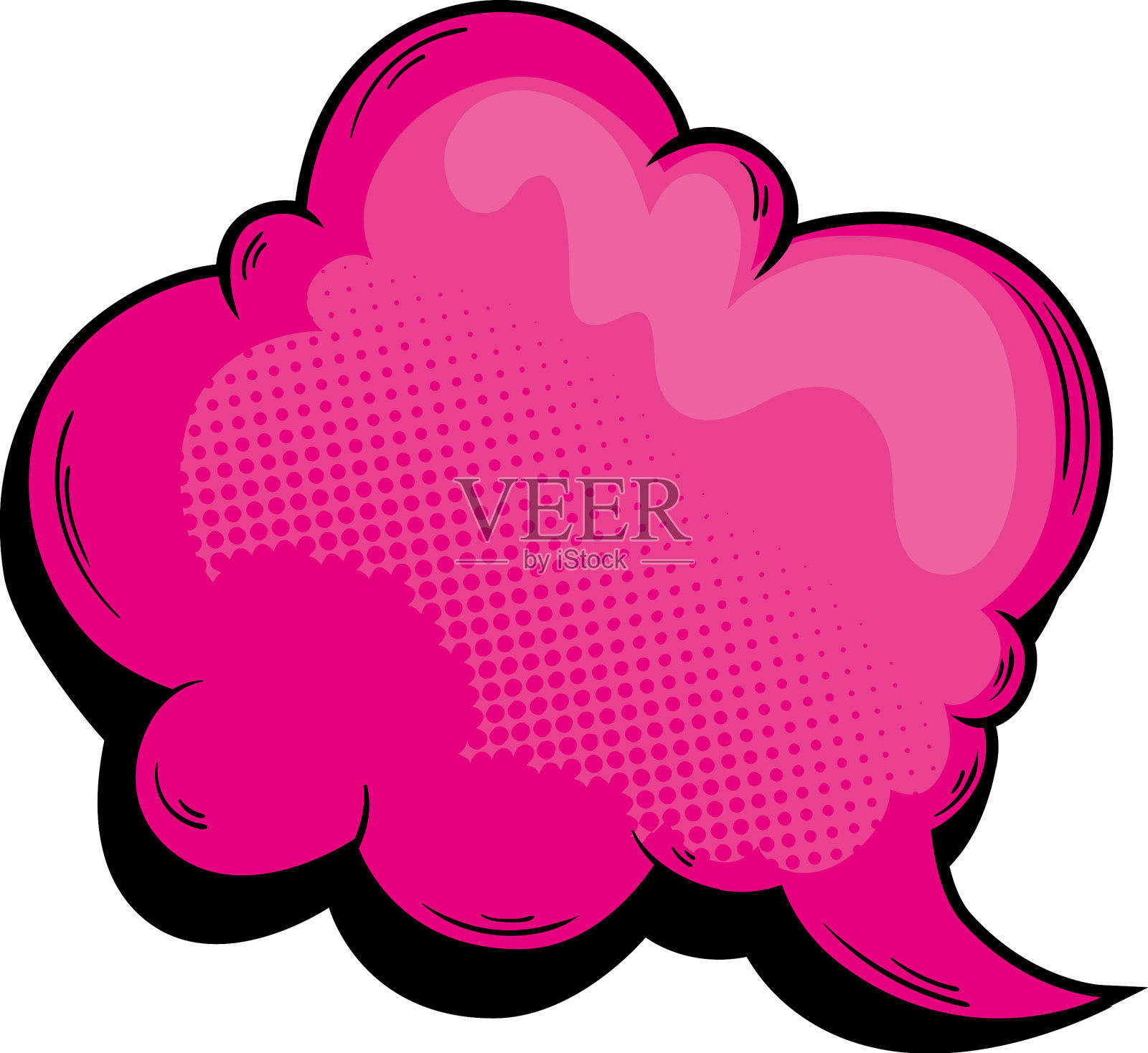 演讲泡泡波普艺术风格设计元素图片