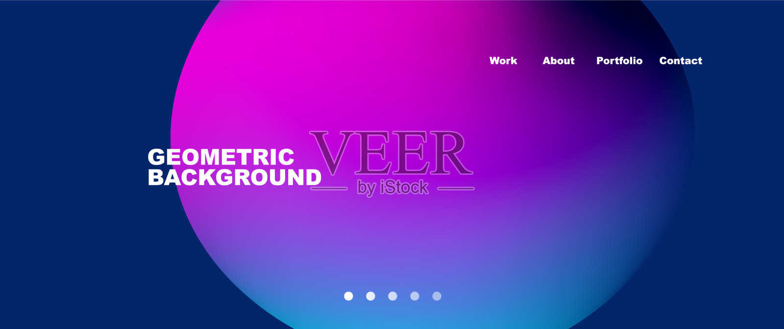 液体形状与流动梯度颜色圆形插画图片素材