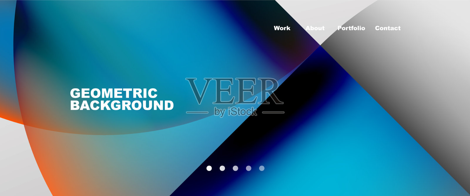 圆形和圆形元素抽象的背景插画图片素材