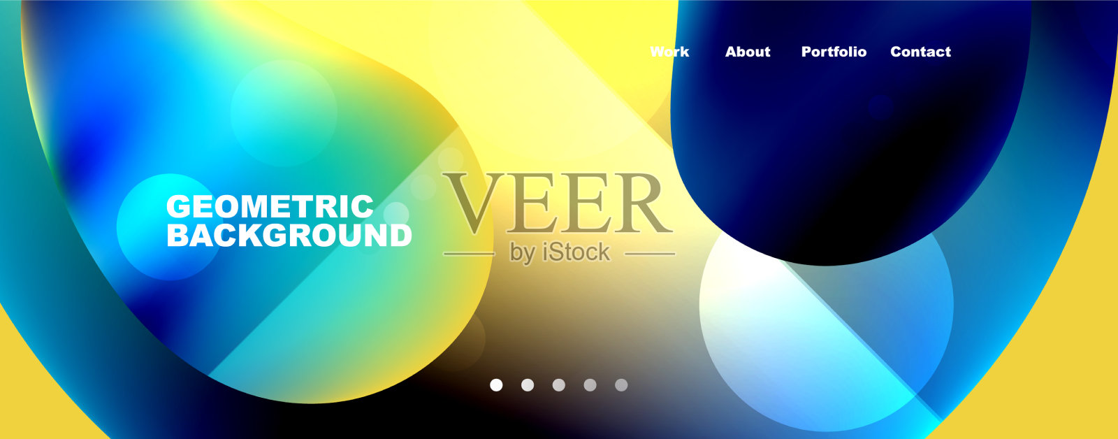 几何流动形状抽象背景插画图片素材