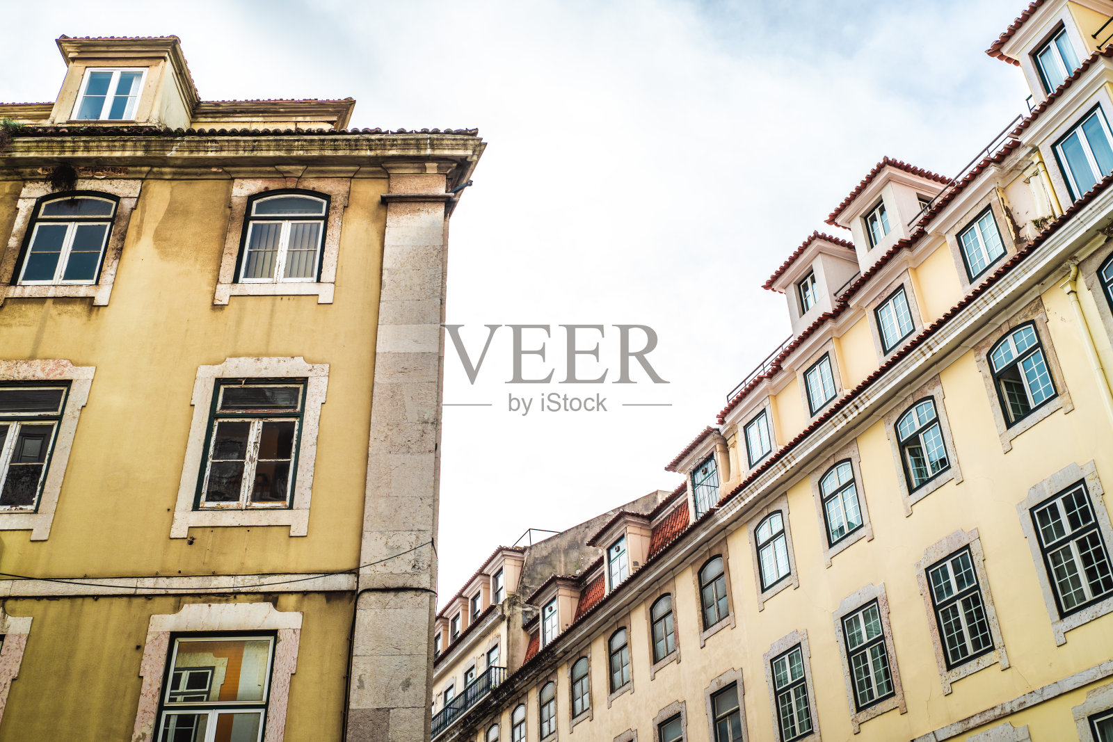 葡萄牙里斯本的典型葡萄牙建筑照片摄影图片