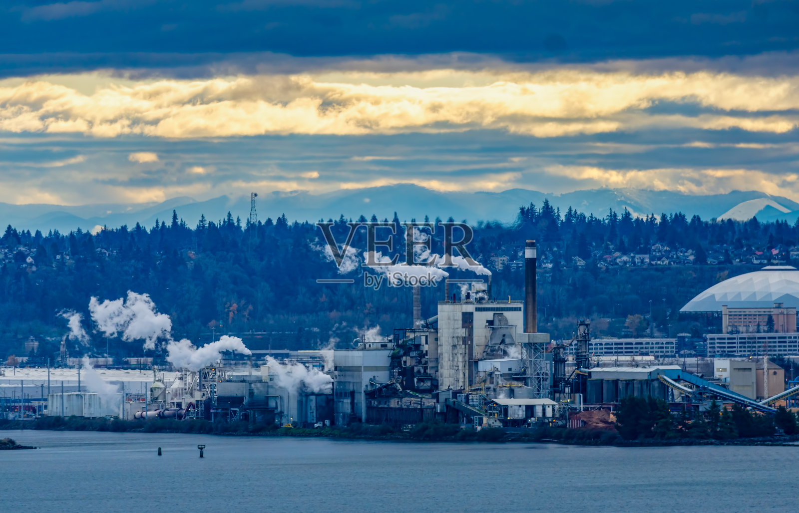 塔科马港口机械照片摄影图片