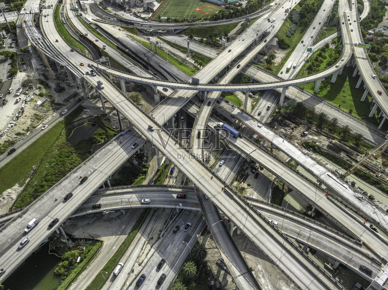 高速公路路口照片摄影图片