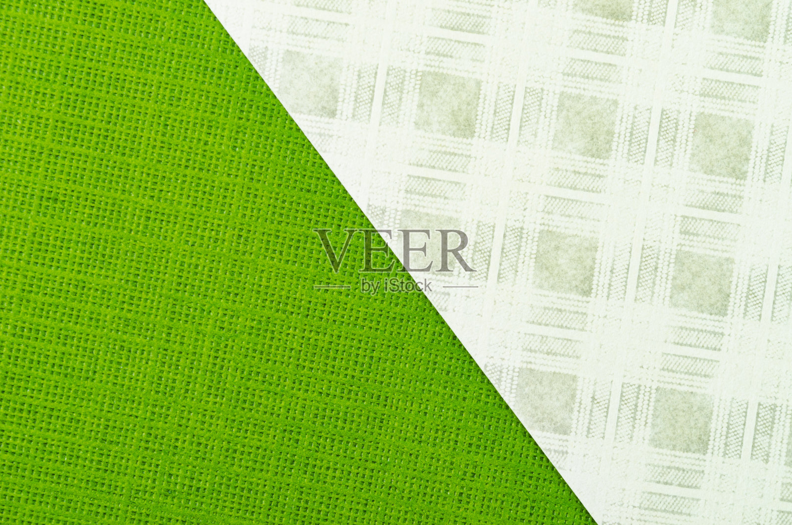 带有图案的白色和绿色纸张纹理背景。高分辨率图像。照片摄影图片
