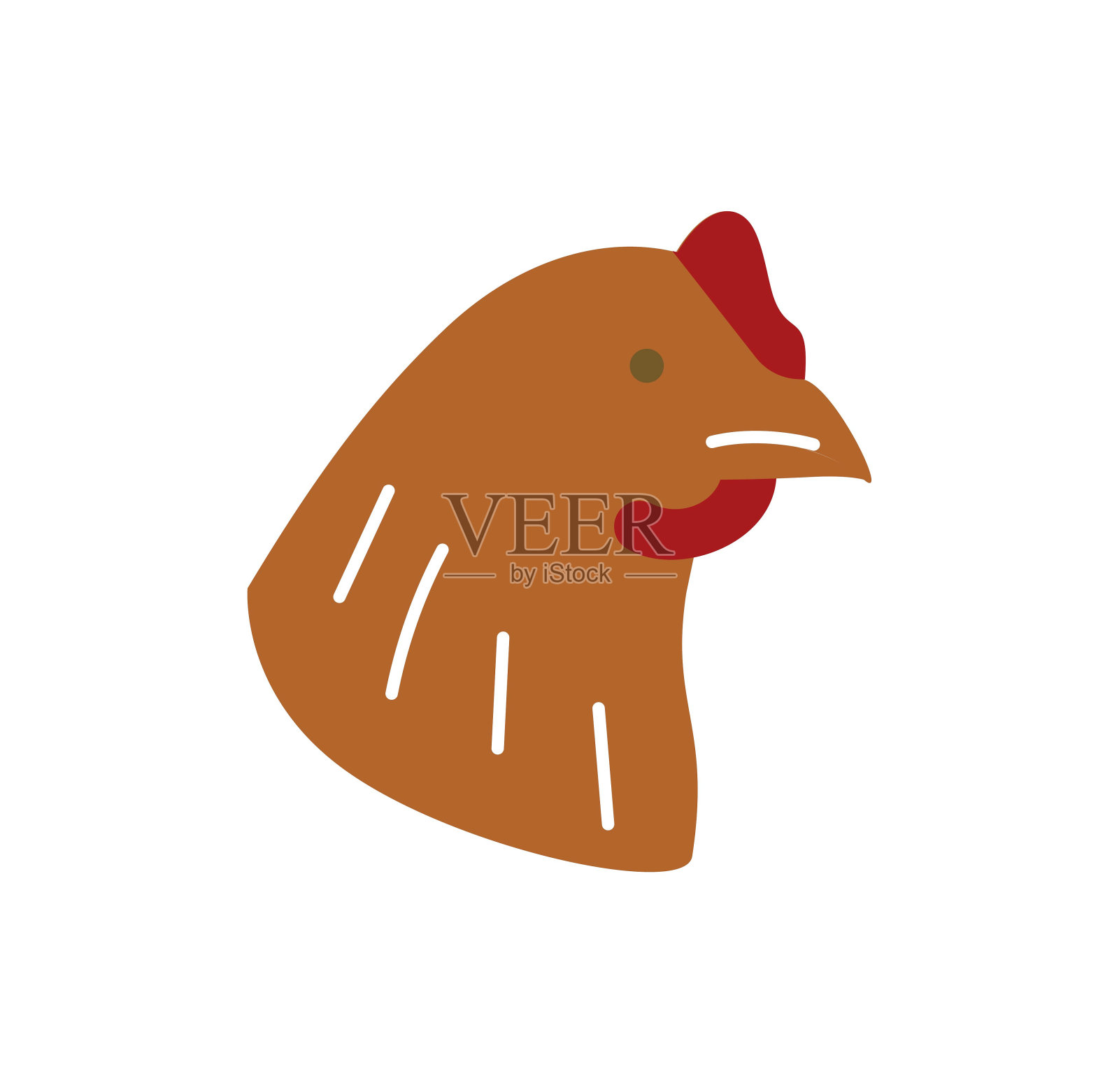 鸡头颜色图标插画图片素材