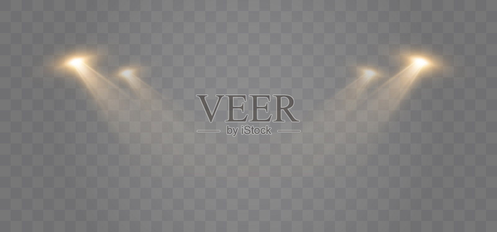 聚光灯的背景。矢量光效应插画图片素材