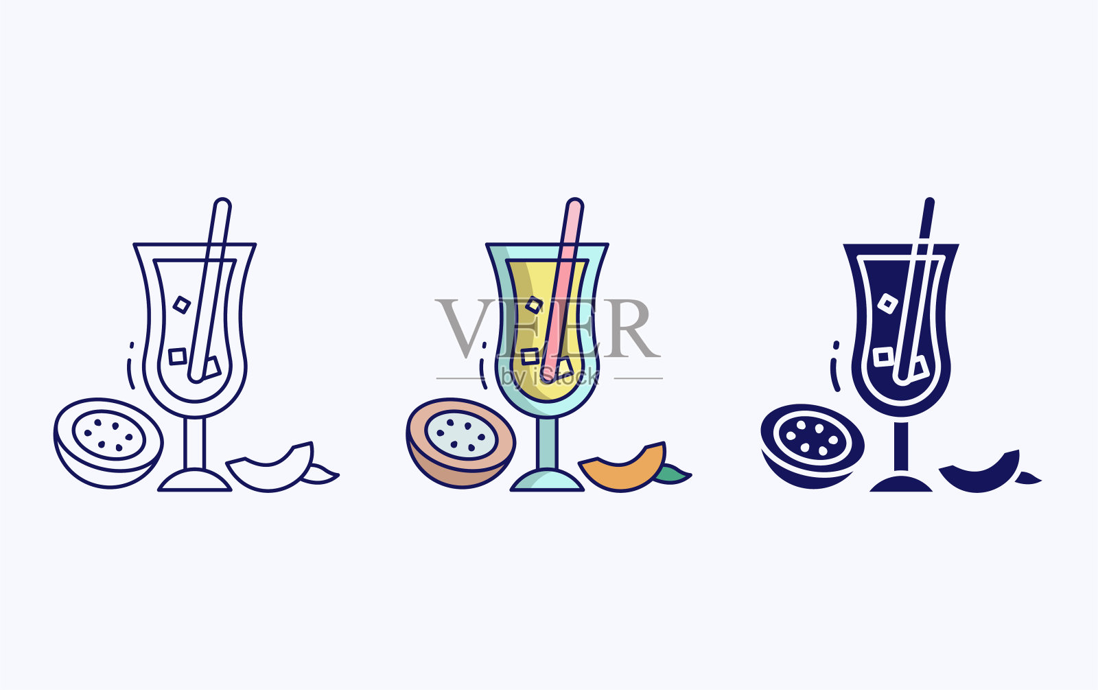 热情果汁插画图片素材