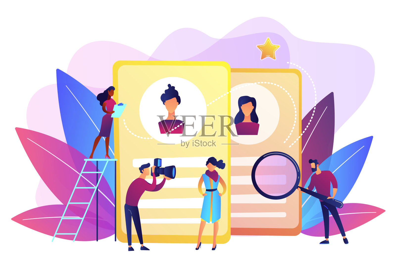 建模机构概念矢量插图。插画图片素材