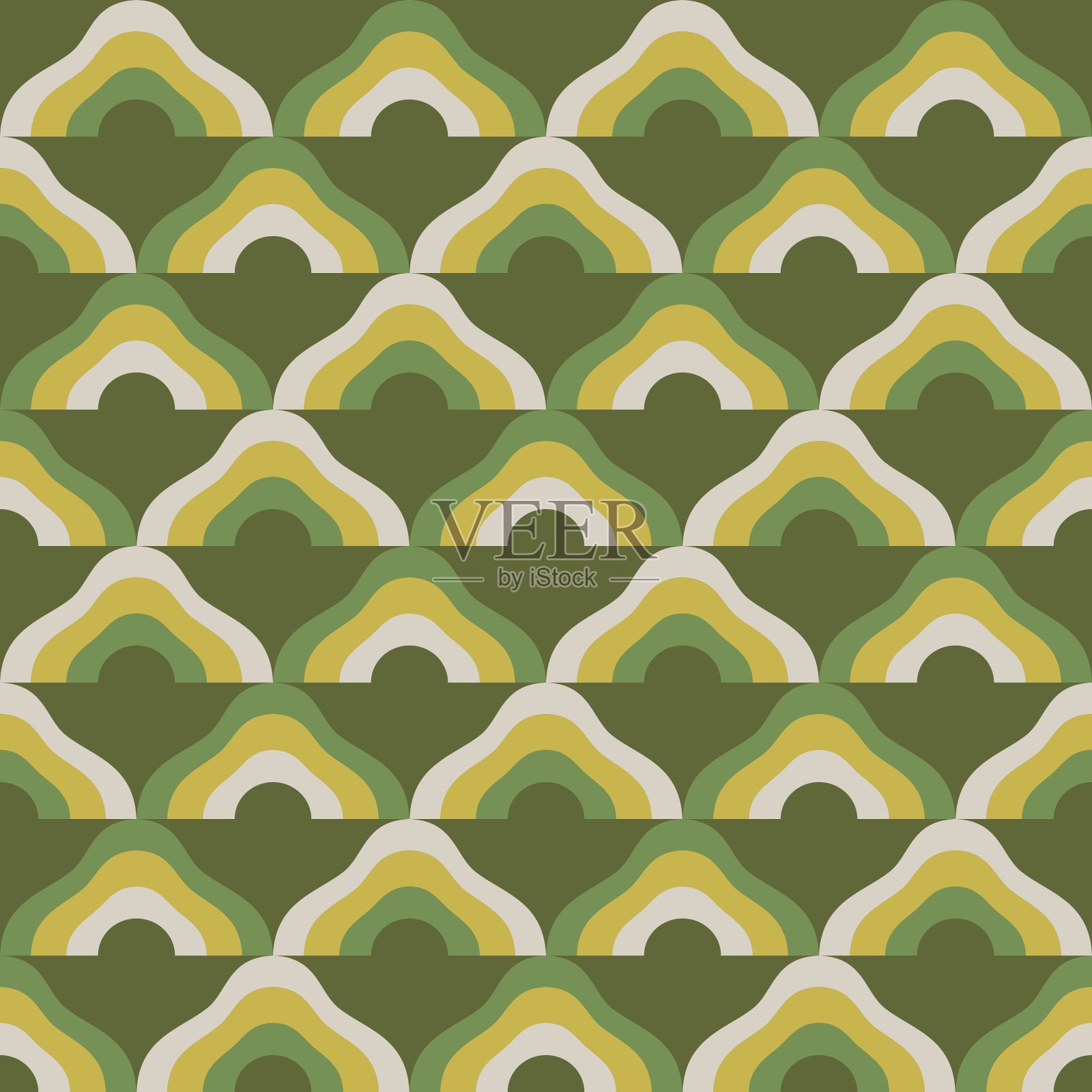 抽象的有吸引力的装饰任何表面或事物。无缝模式。插画图片素材