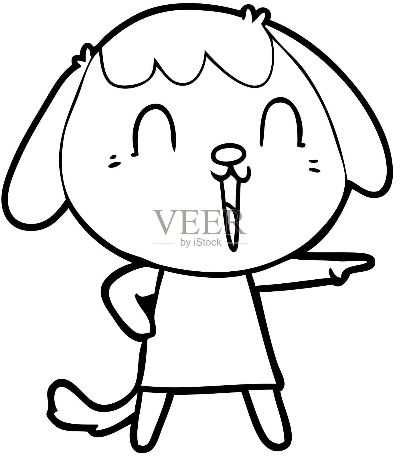 可爱的卡通狗设计元素图片