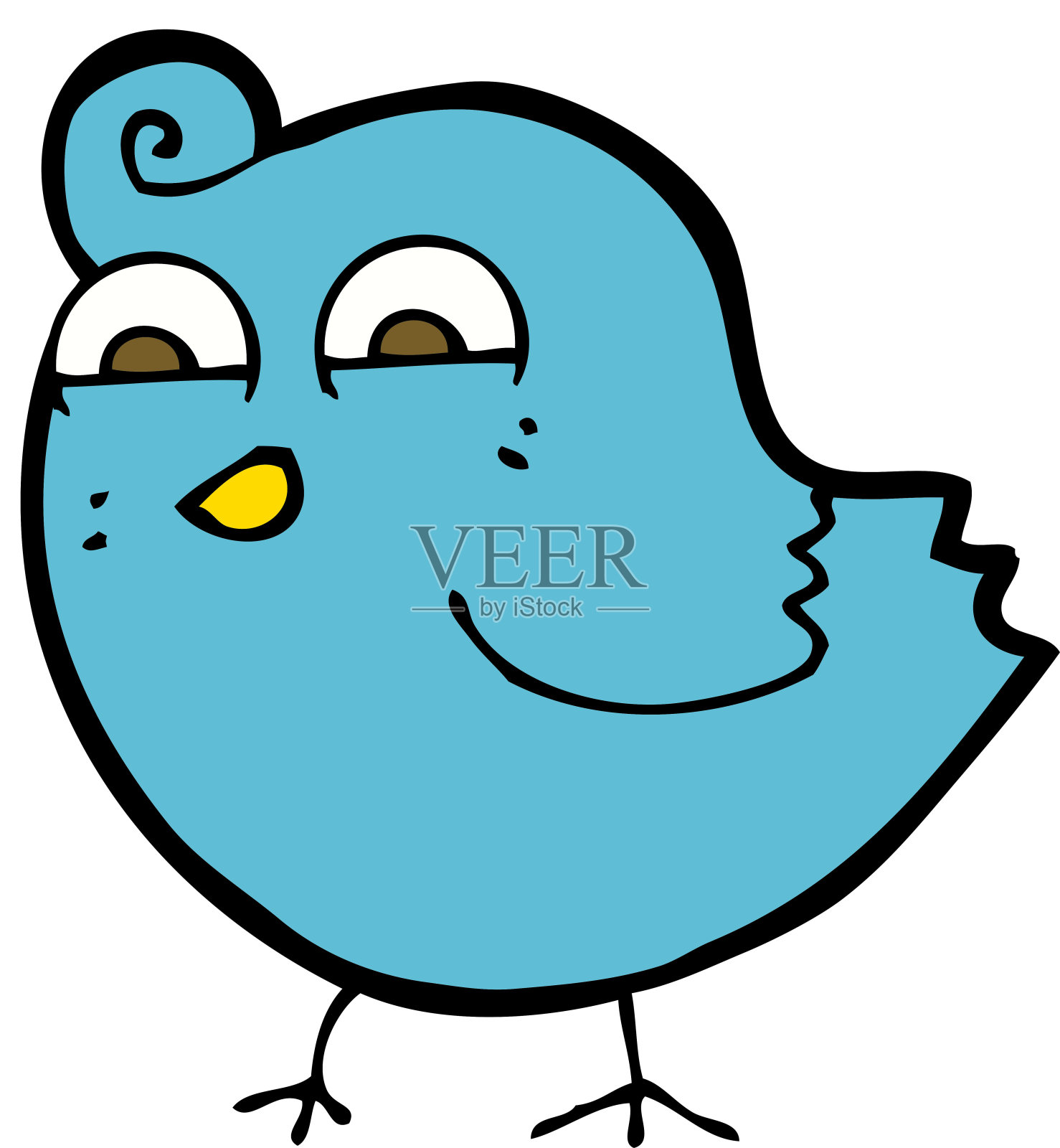 卡通滑稽鸟设计元素图片