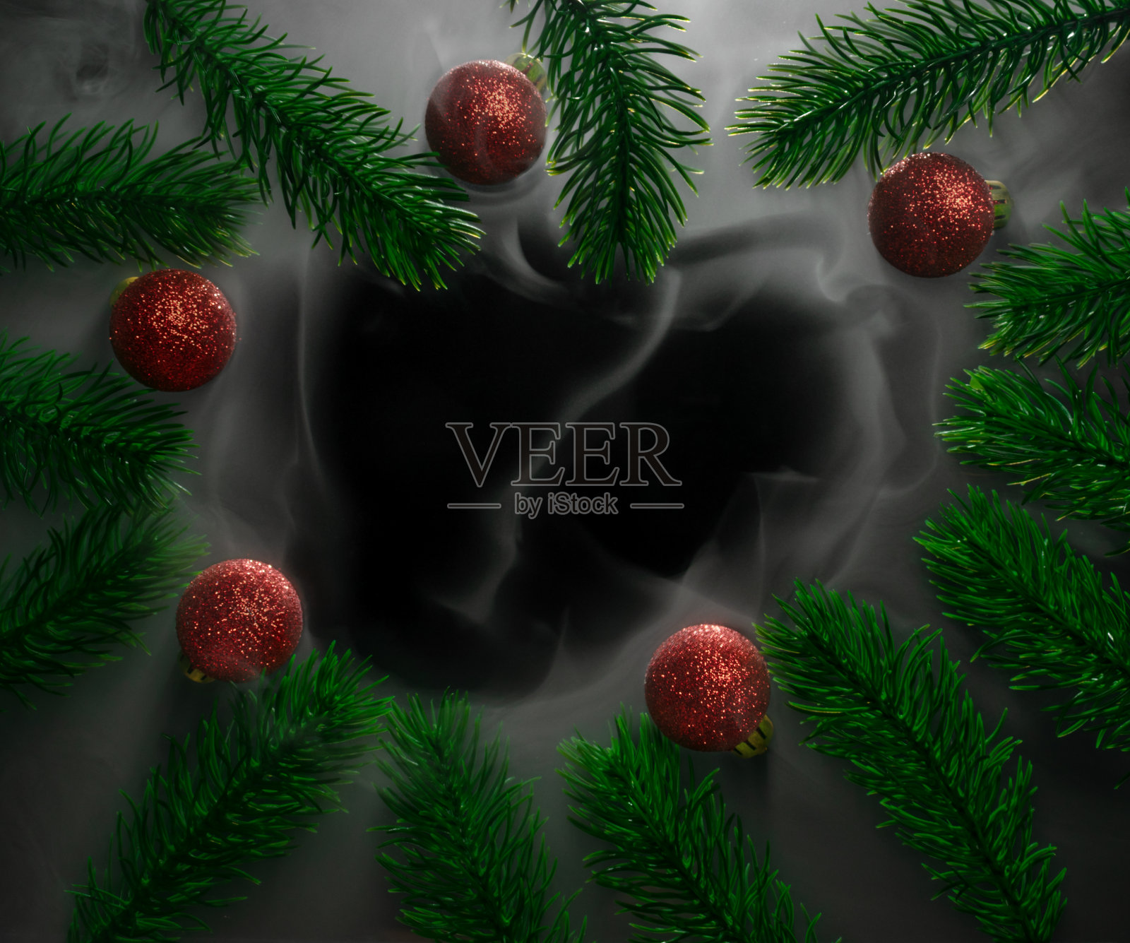 冷杉树的绿色树枝照片摄影图片