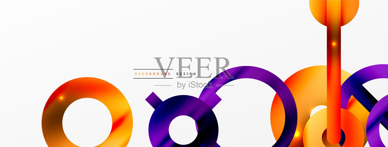 圆形构图抽象背景新潮插画图片素材