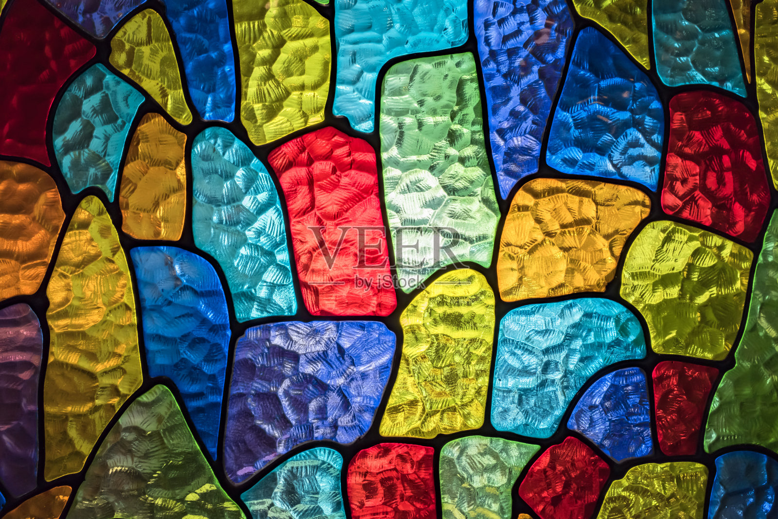 餐厅的彩色玻璃窗照片摄影图片