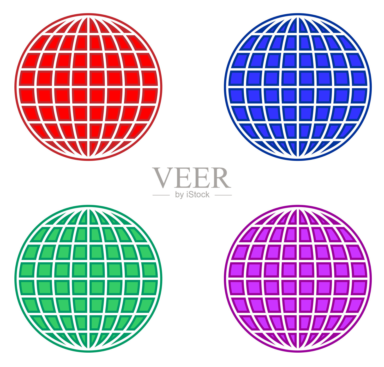 地球仪，行星地球，网站图标插画图片素材