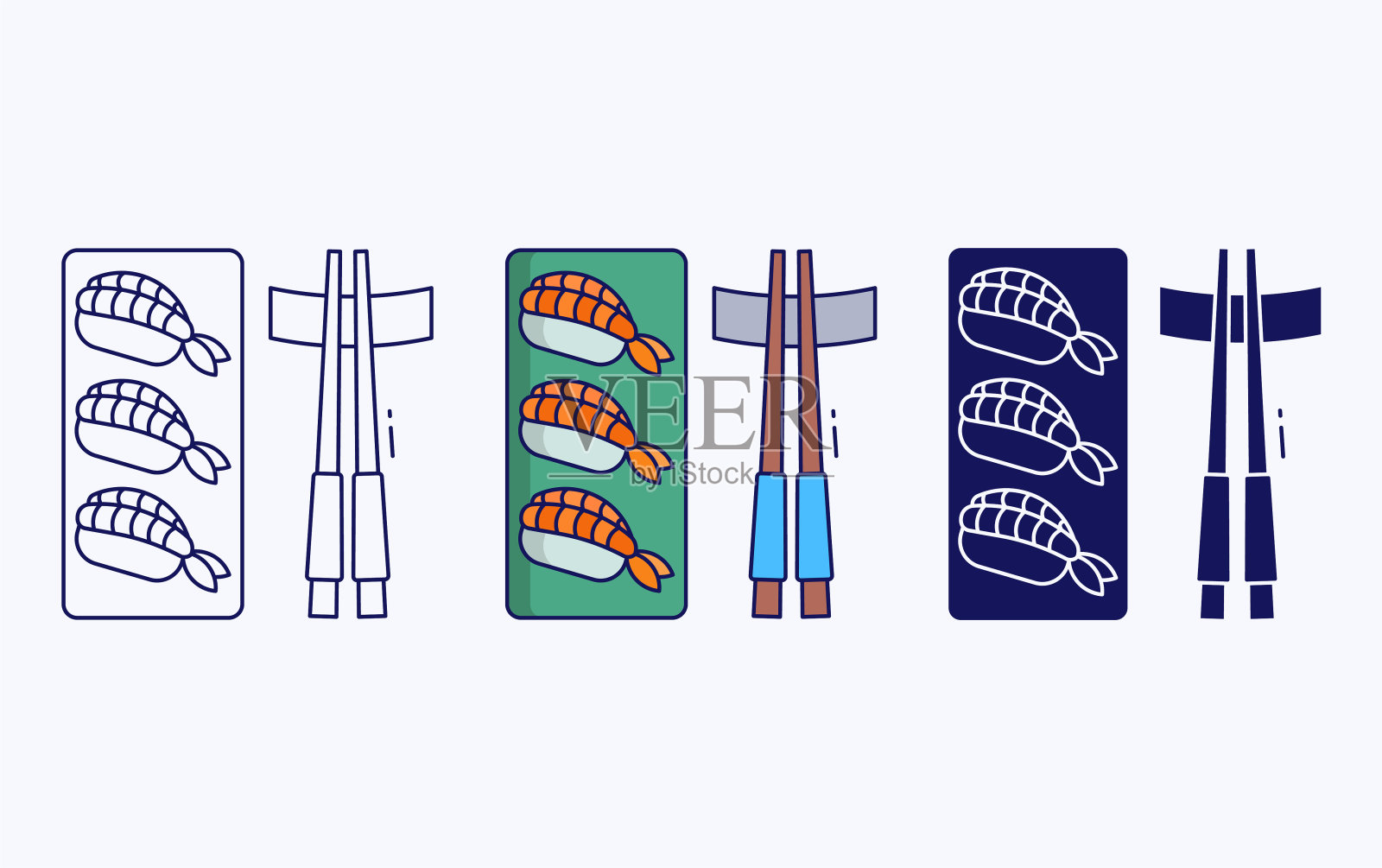 伊比寿司图标插画图片素材