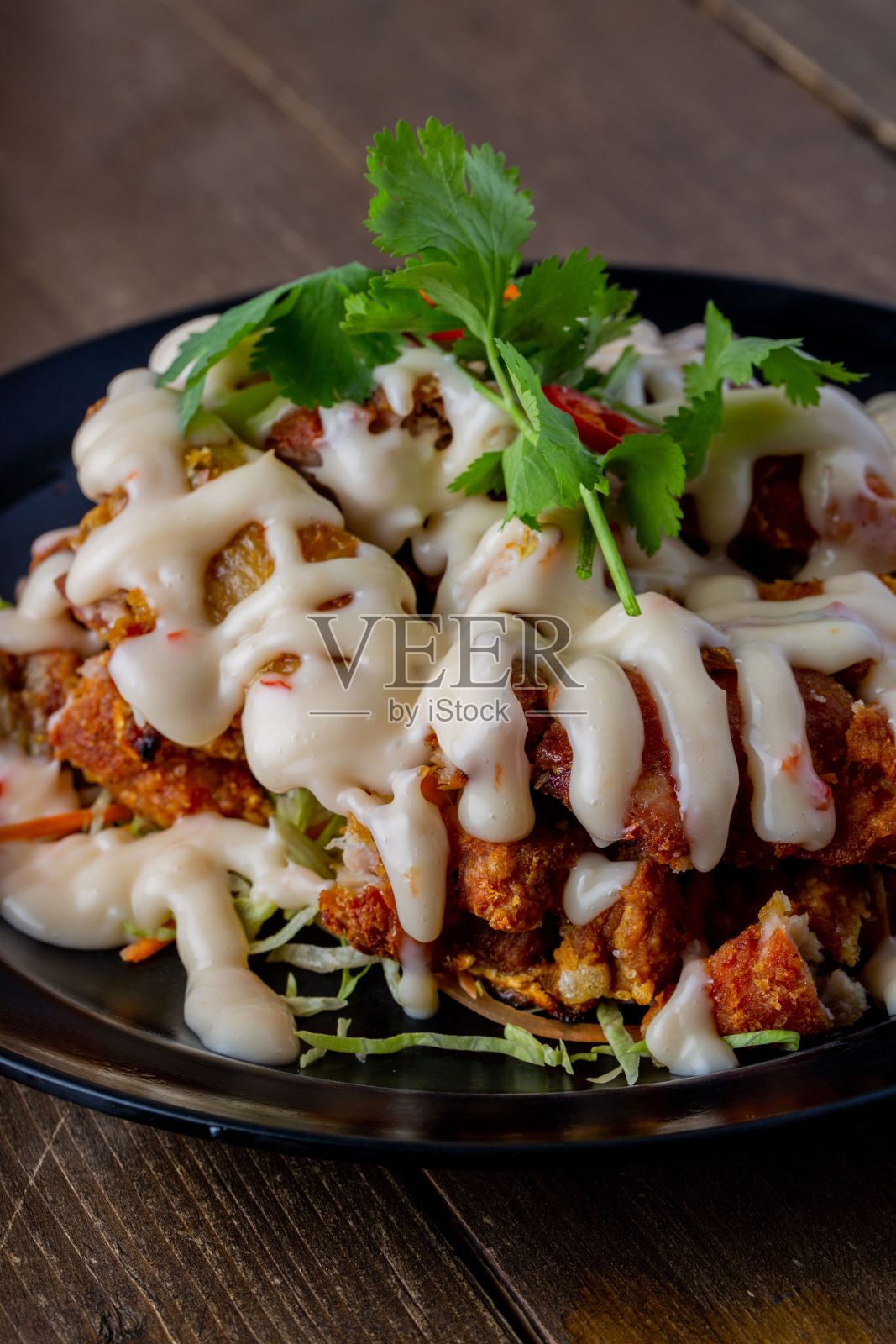 白汁脆皮鸡照片摄影图片