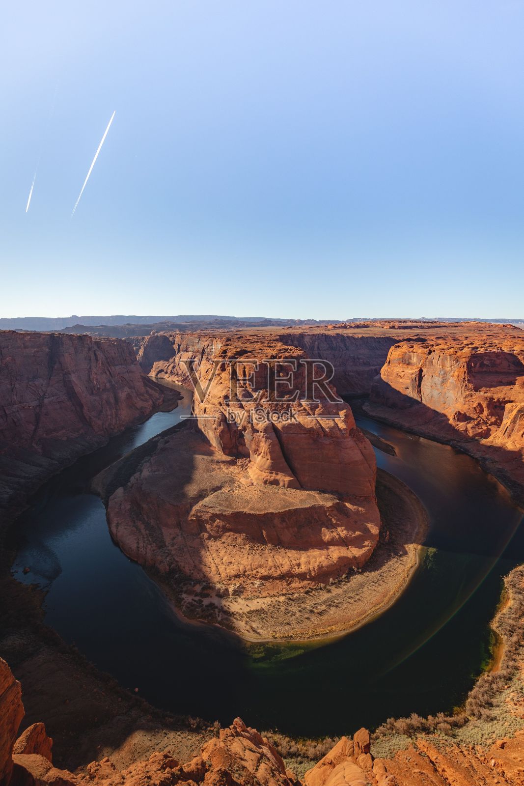 亚利桑那州科罗拉多河马蹄弯的美丽风景照片摄影图片