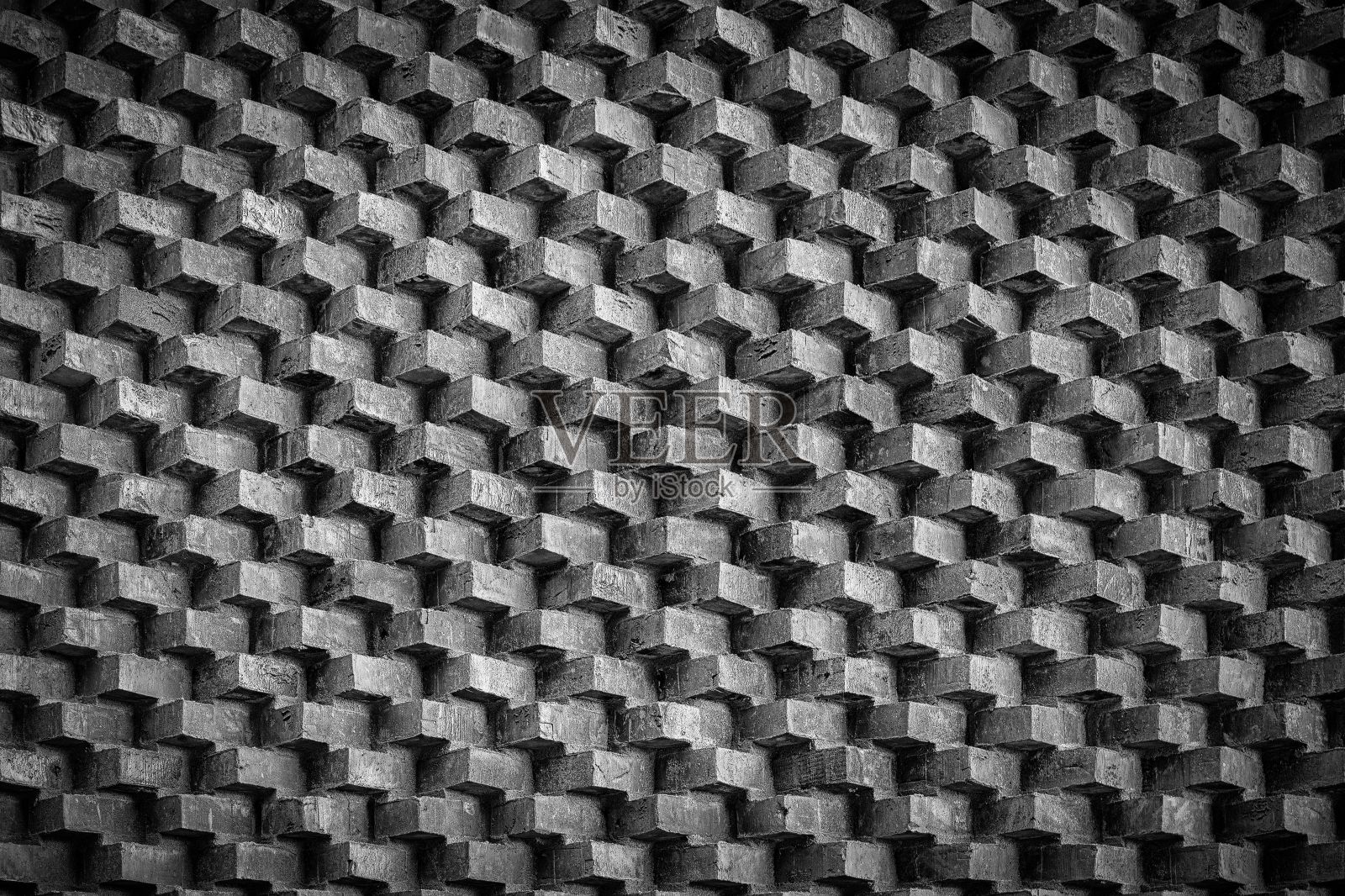 背景视图的老化砖墙纹理与小插图照片摄影图片