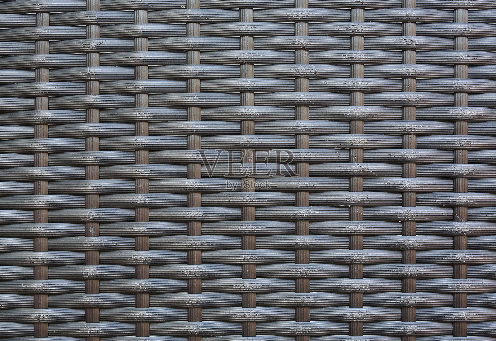 旧编织塑料柳条图案背景。照片摄影图片