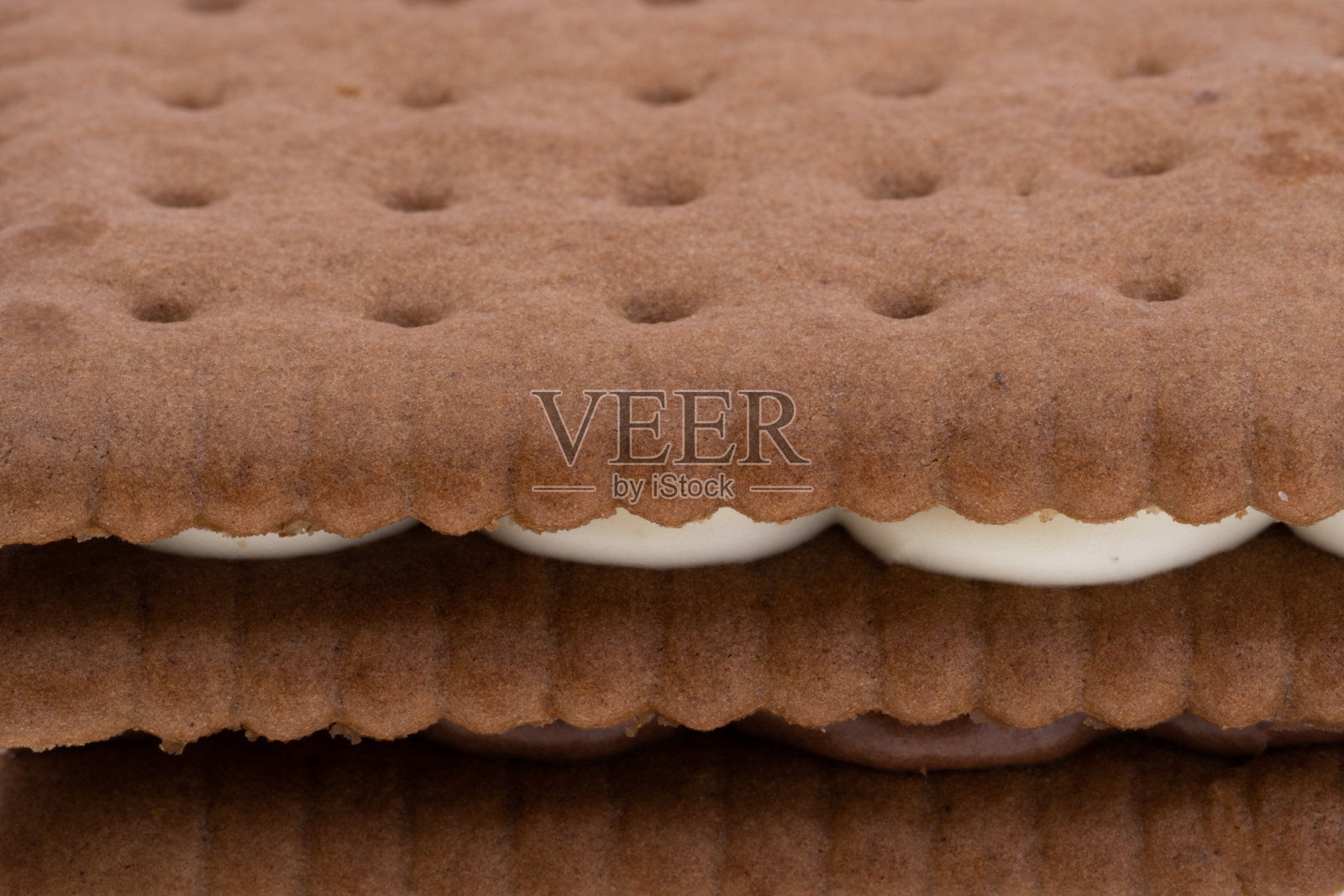 漂亮的三明治饼干背景特写照片摄影图片