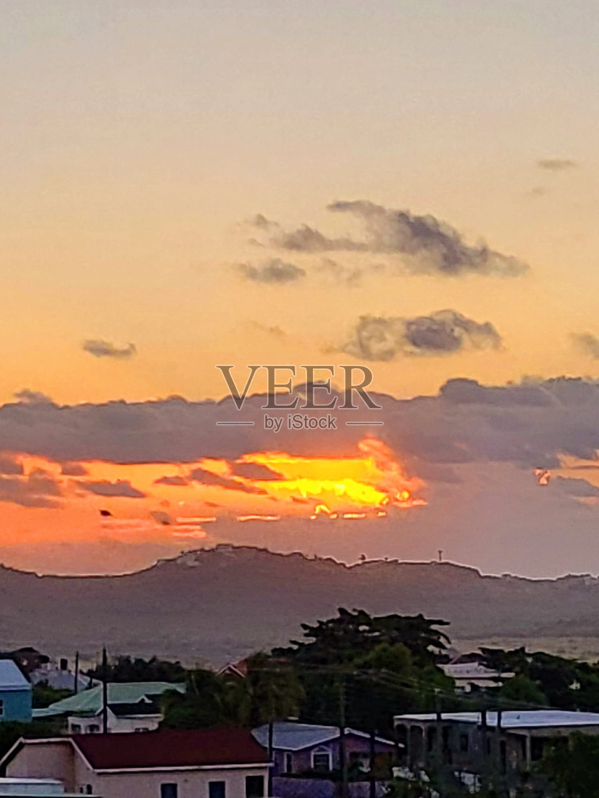 火热的日落照片摄影图片