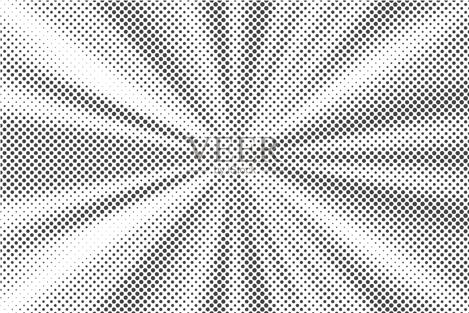 半色调虚线背景。复古的径向纹理。单色渐变效果。矢量模式插画图片素材