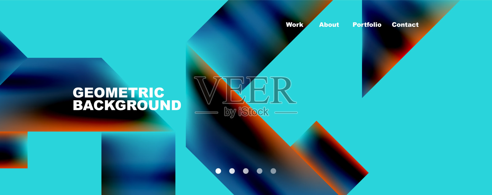 动态线三角形矩形几何插画图片素材