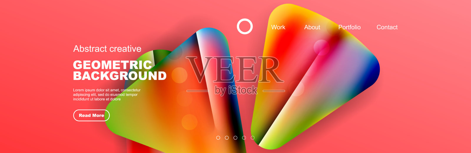 重叠的几何形状背景3d阴影插画图片素材