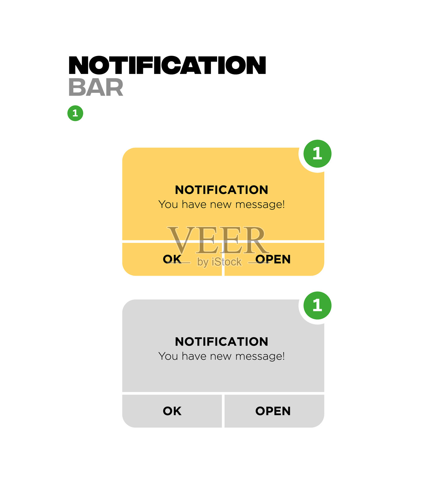 弹出通知插画图片素材