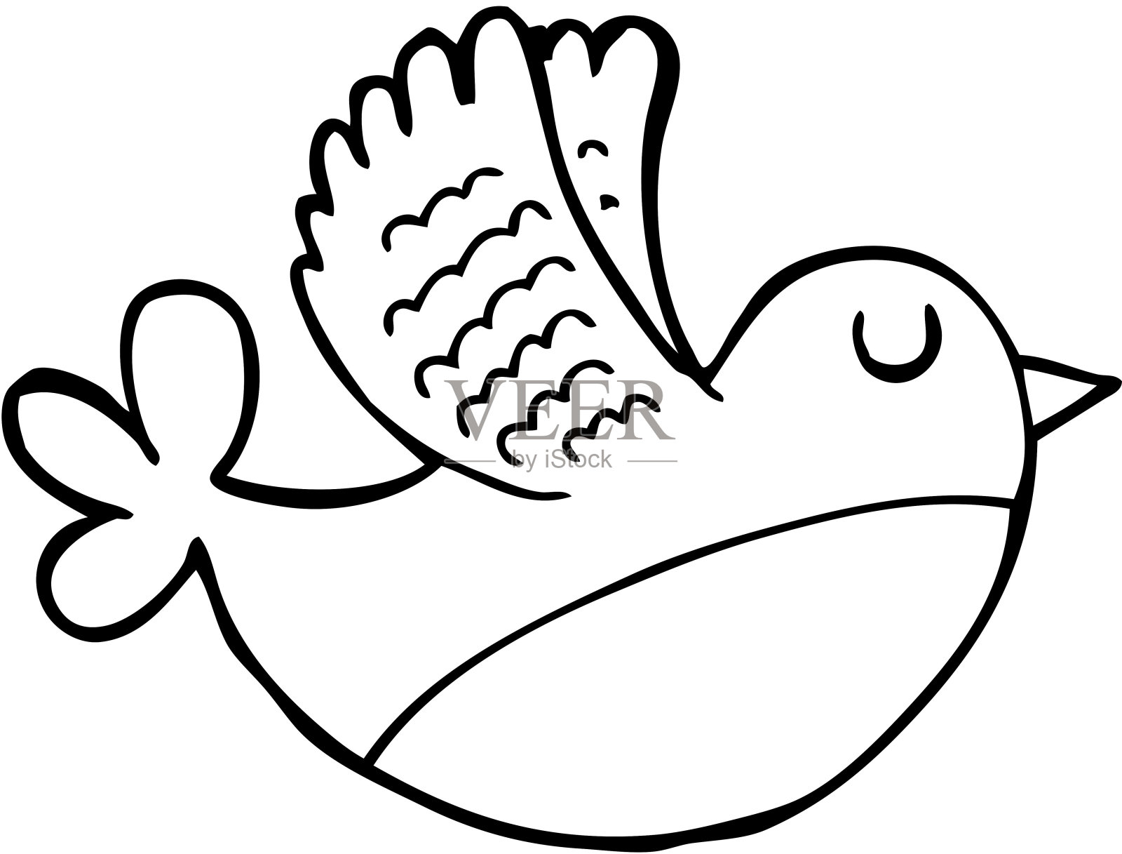 卡通飞鸟插画图片素材