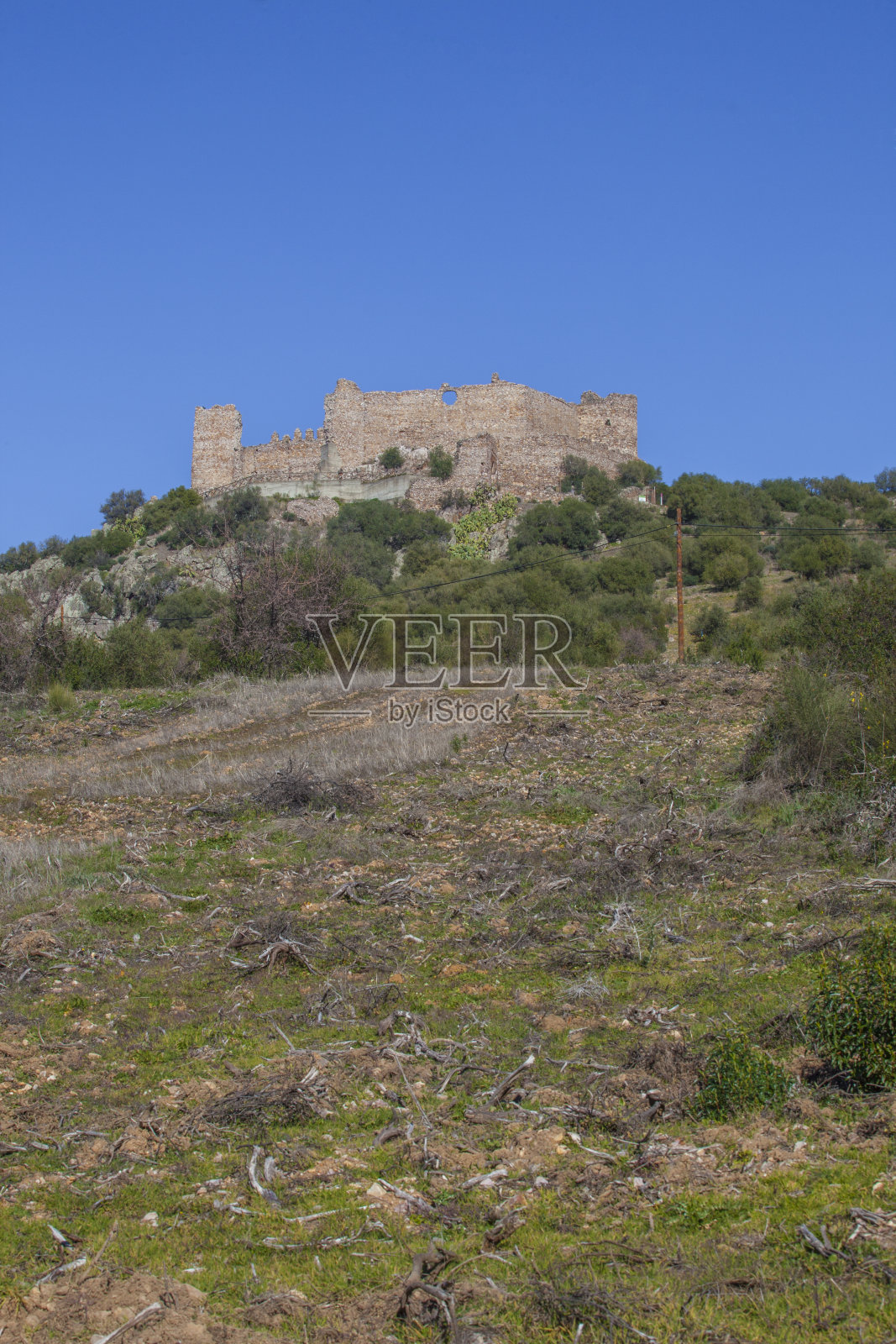 Marmionda要塞依然存在。埃斯特雷马杜拉，西班牙照片摄影图片