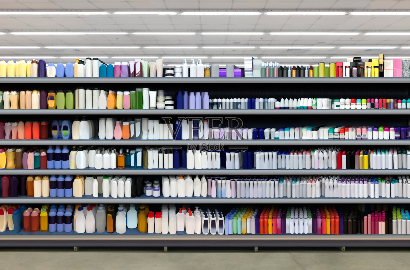 超市货架上的除臭剂照片摄影图片