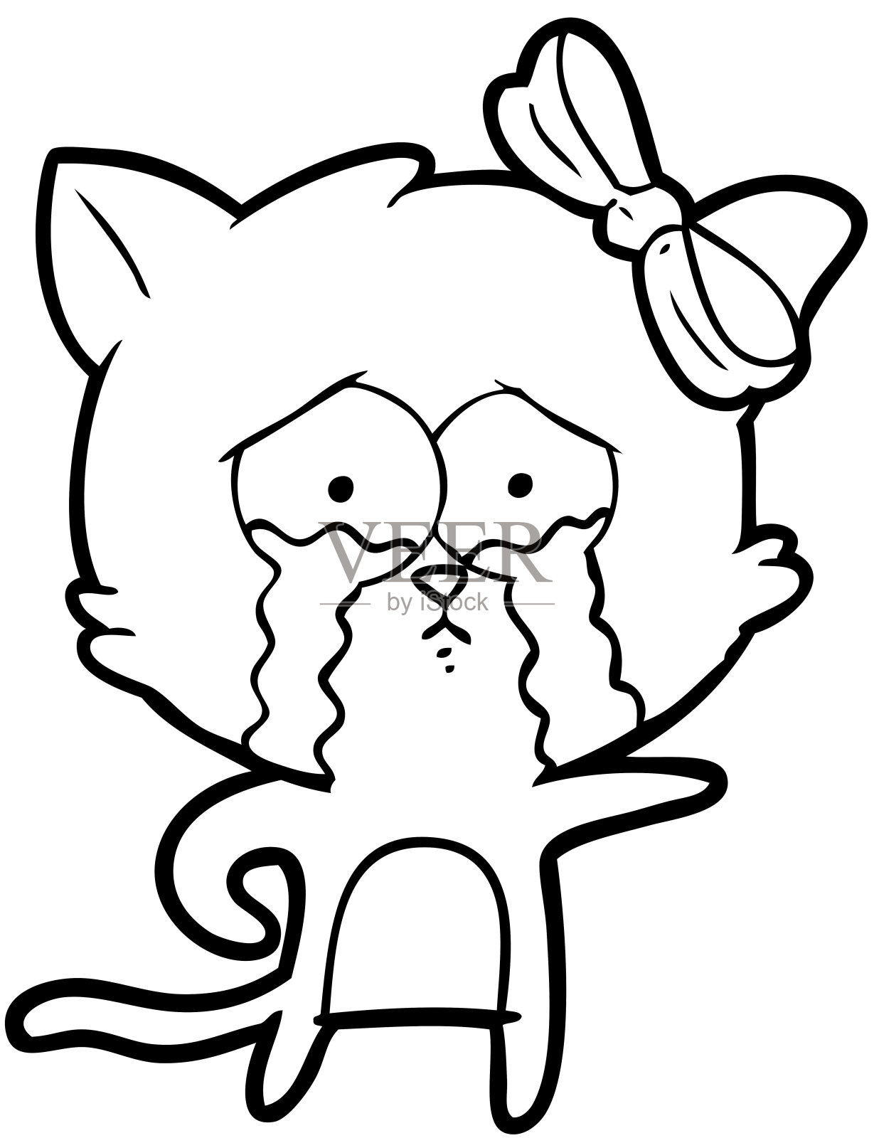 卡通猫插画图片素材