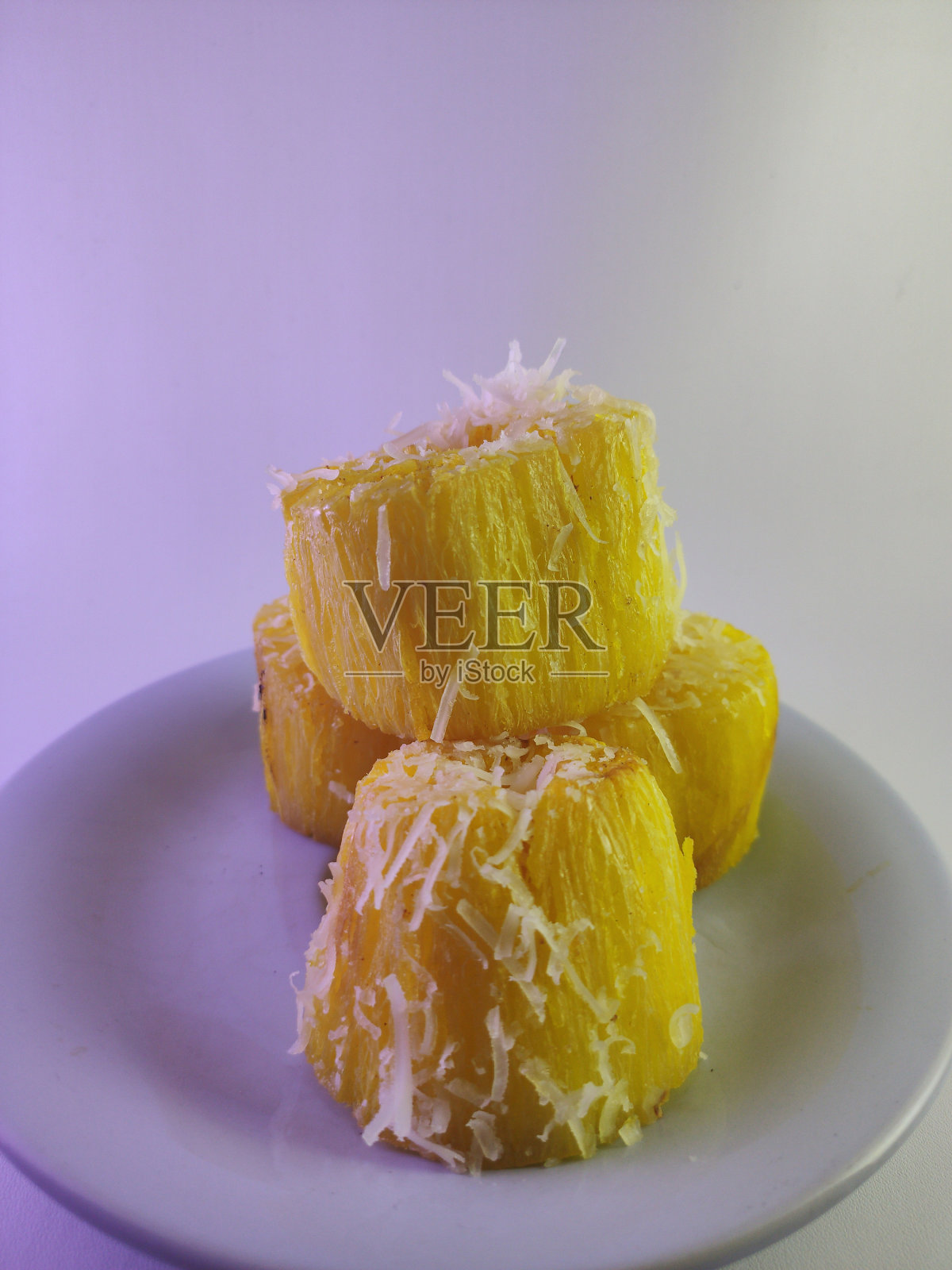 炸木薯和牛奶奶酪照片摄影图片