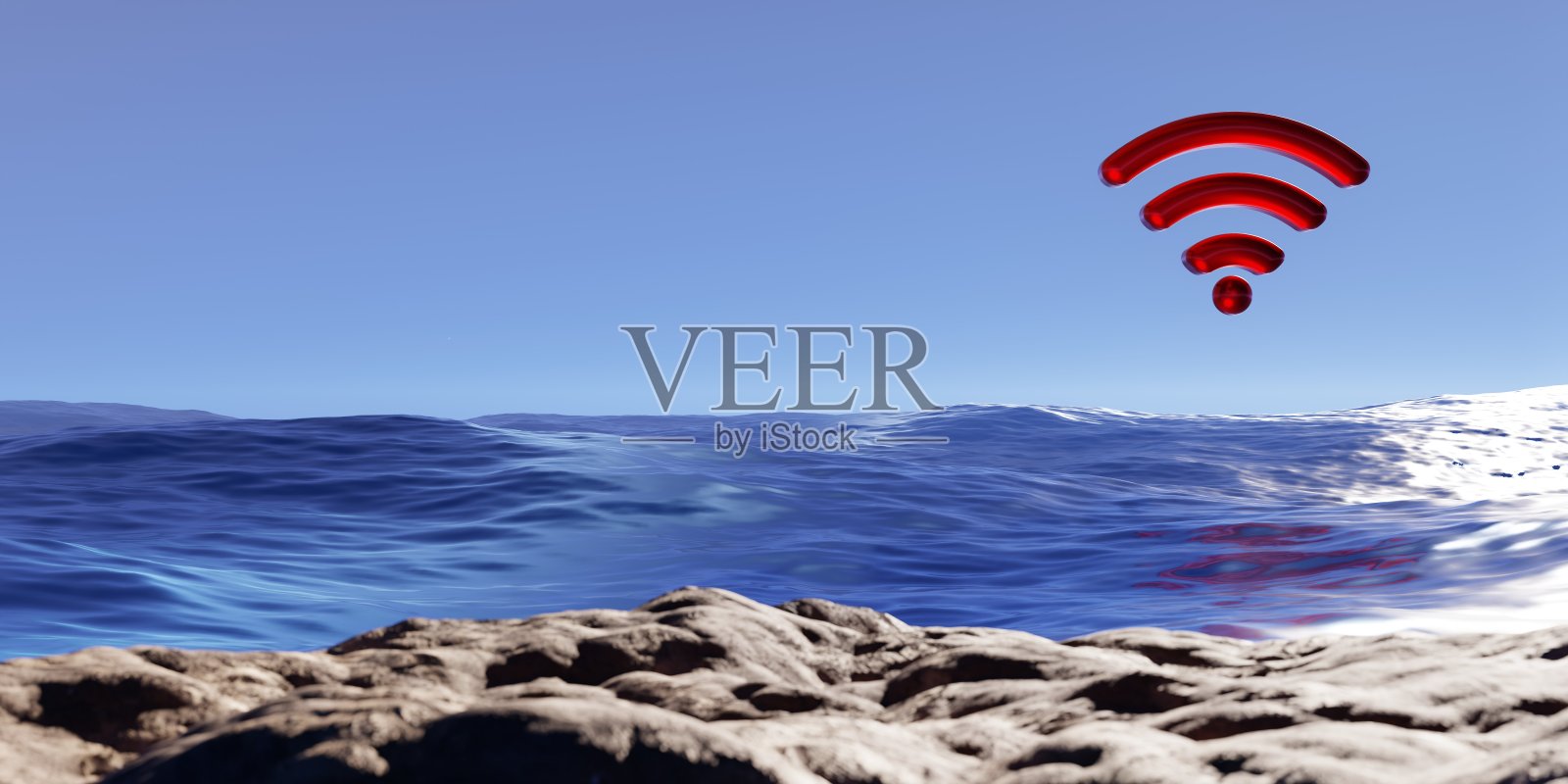 Wifi景观设计图标无线
户外山蓝天概念3d渲染插图壁纸背景背景照片摄影图片