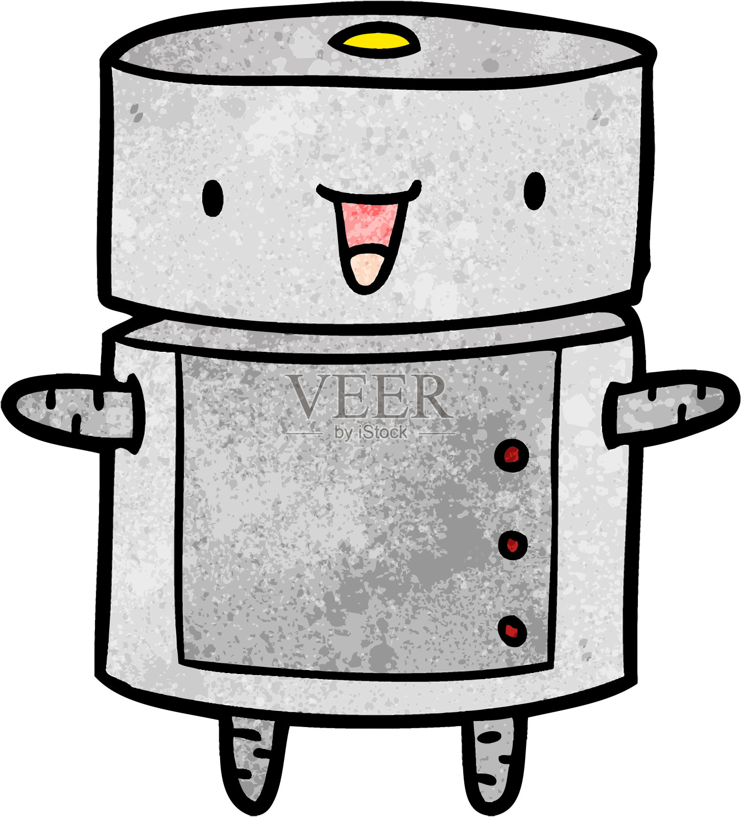 可爱的卡通机器人设计元素图片