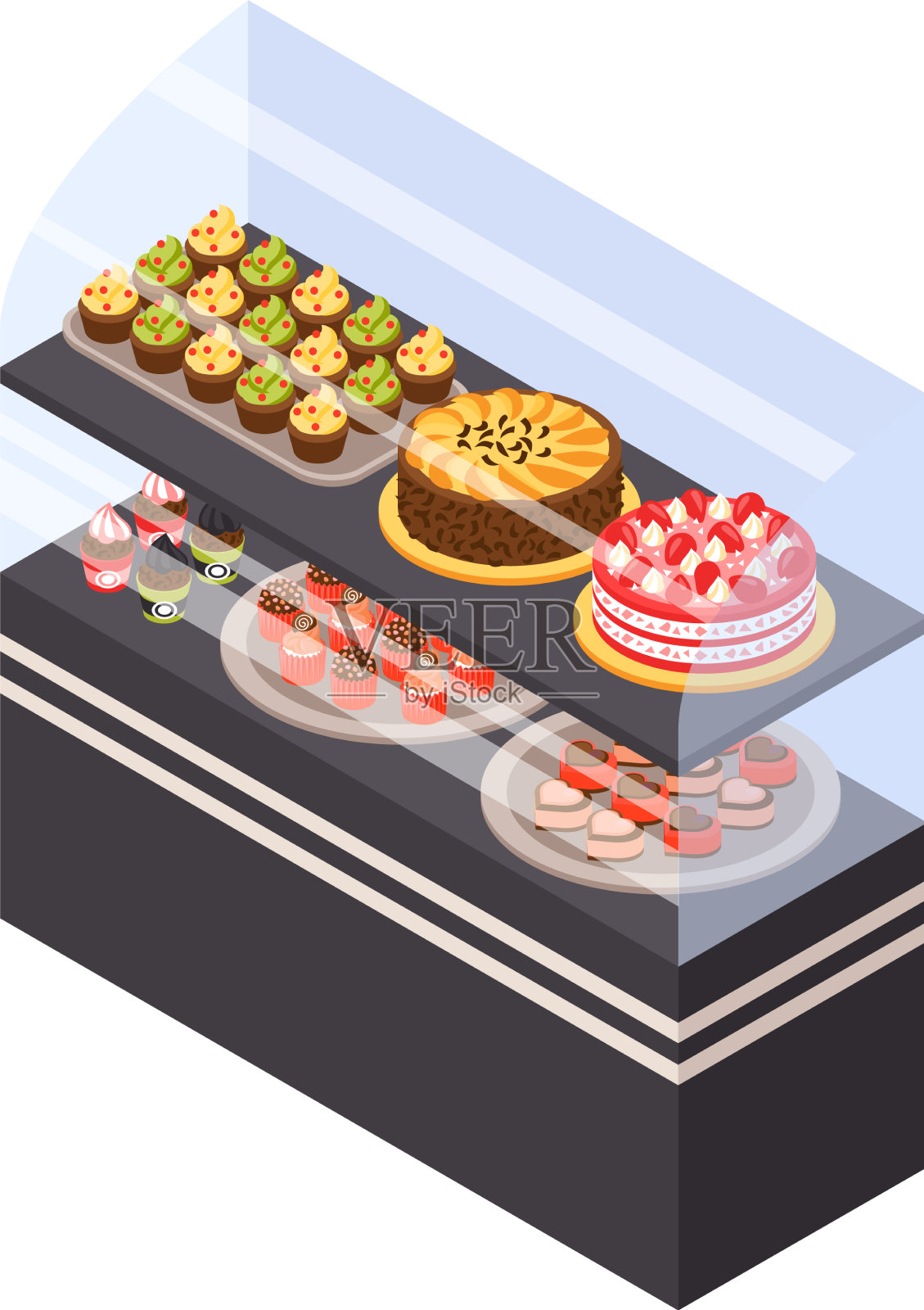 咖啡店陈列构图设计元素图片