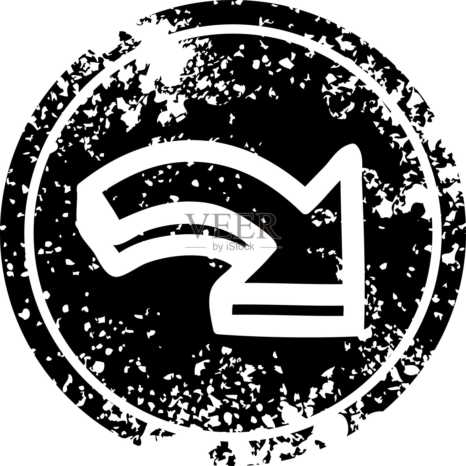 方向箭头心疼图标符号插画图片素材