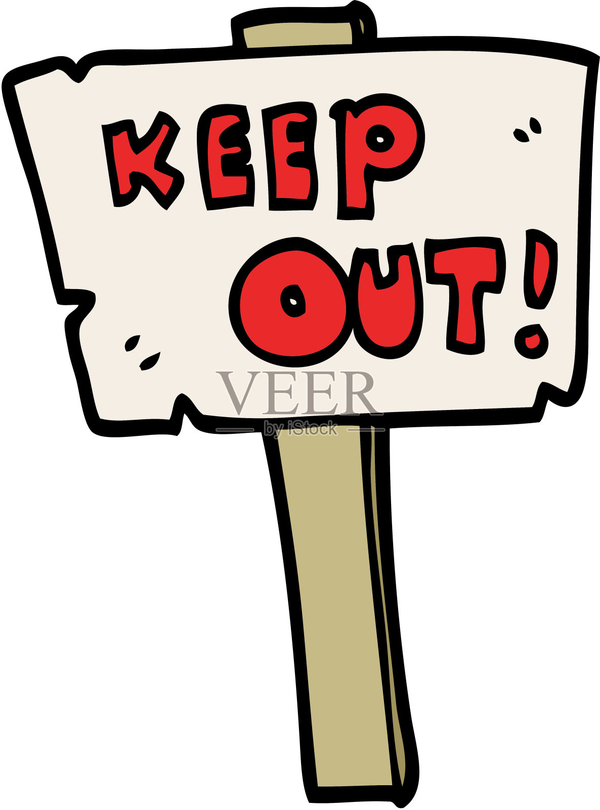 卡通涂鸦标志牌插画图片素材