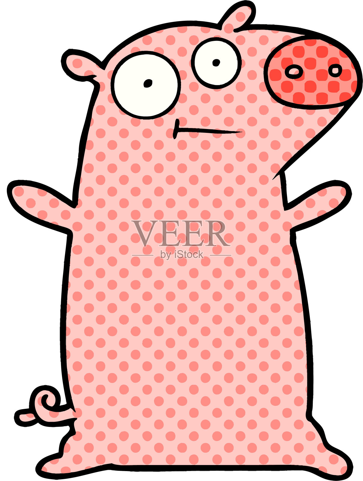 快乐的卡通猪设计元素图片