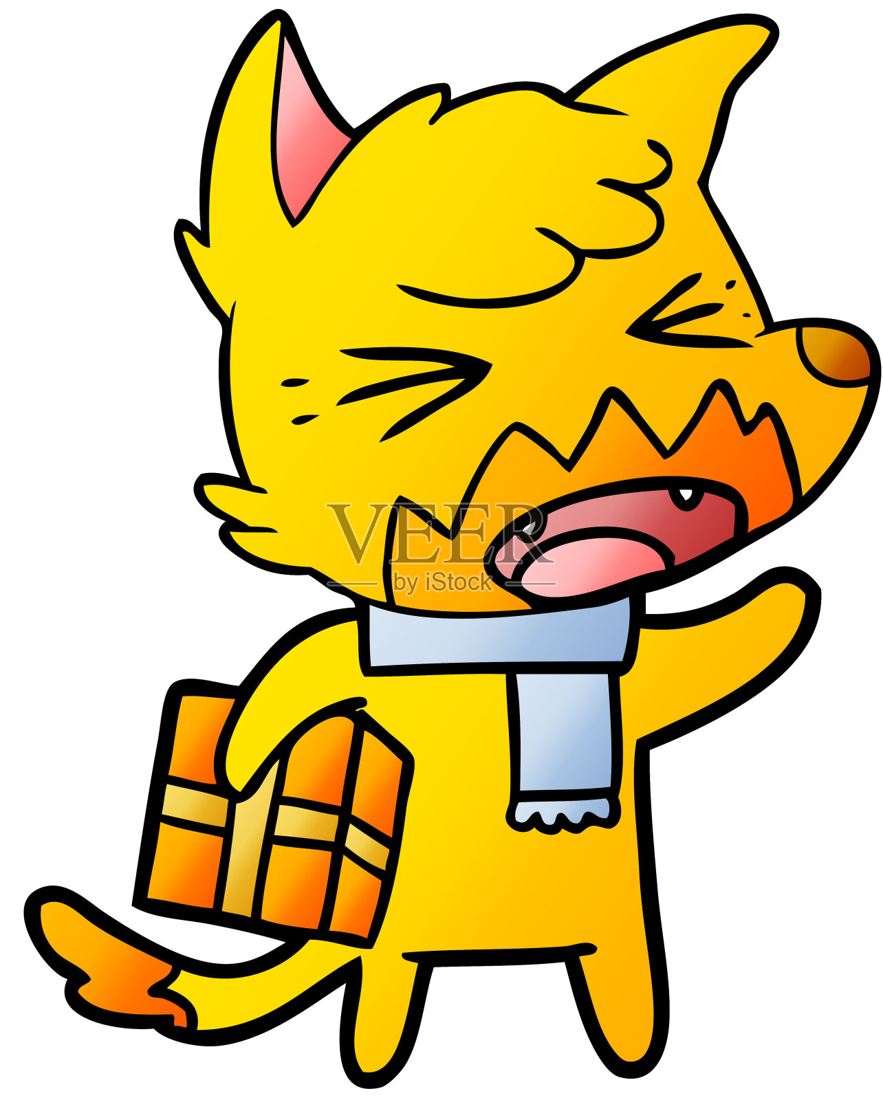 福克斯卡通人物与现在设计元素图片