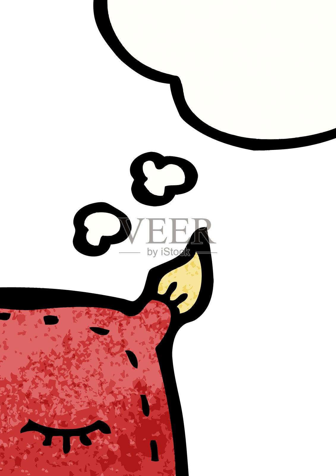 垫用卡通泡泡插画图片素材