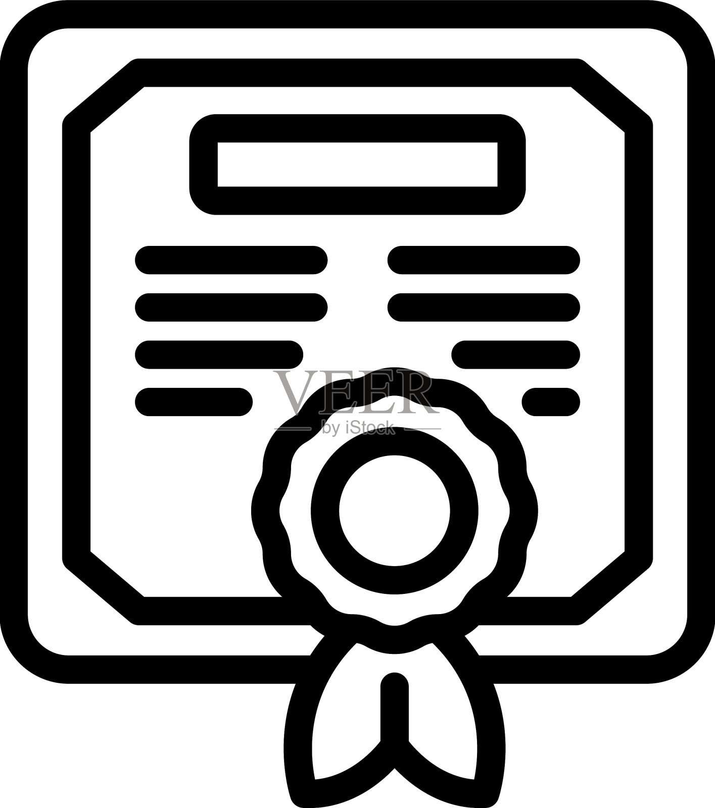 学校文凭图标概述孩子学习插画图片素材